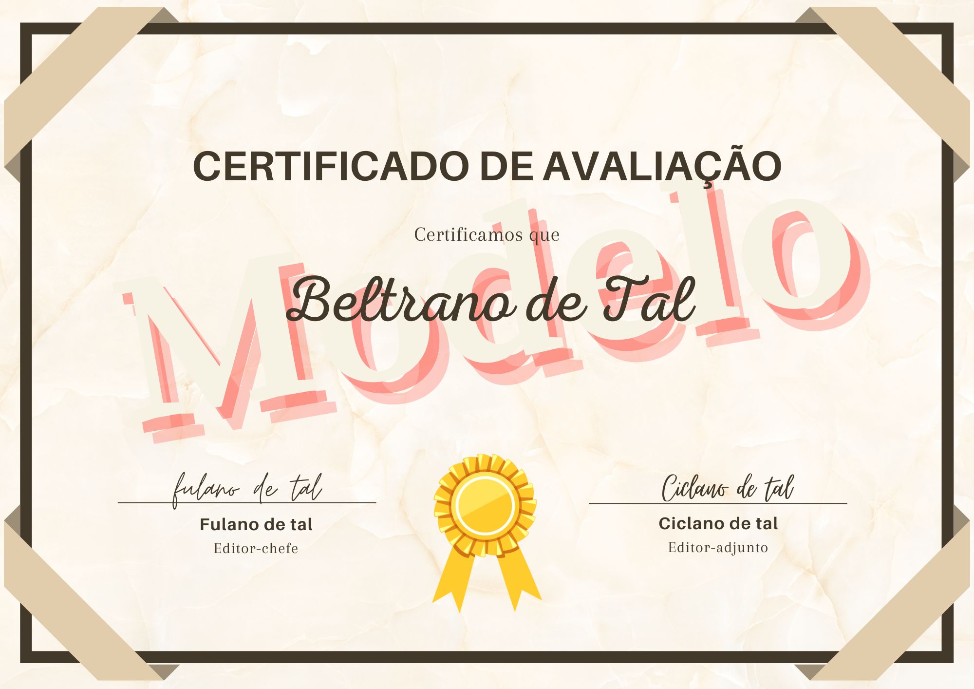 Modelo de Certificado do $Abbr